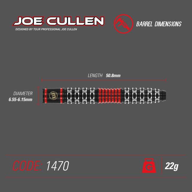 Winmau Joe Cullen Special Edition 90% - Steeldarts – Bild 4