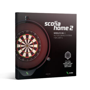 Scolia Home 2 mit Beleuchtung - Automatische Dart-Punktezählung für Steeldart