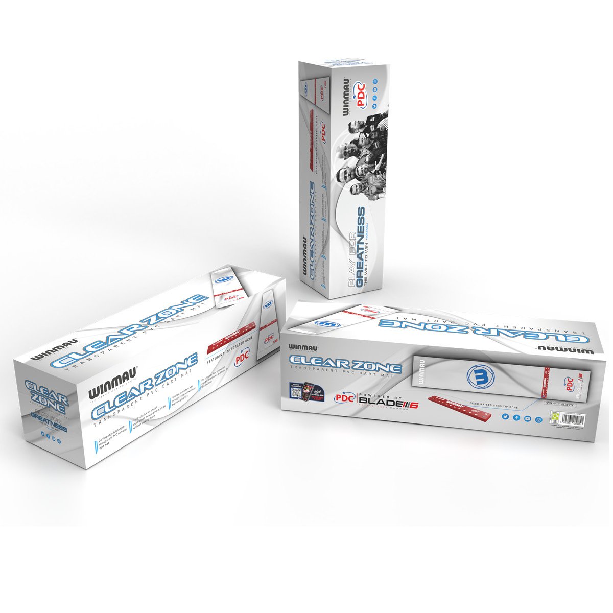 Winmau Clearzone PVC + Oche - Dartmatte – Bild 7