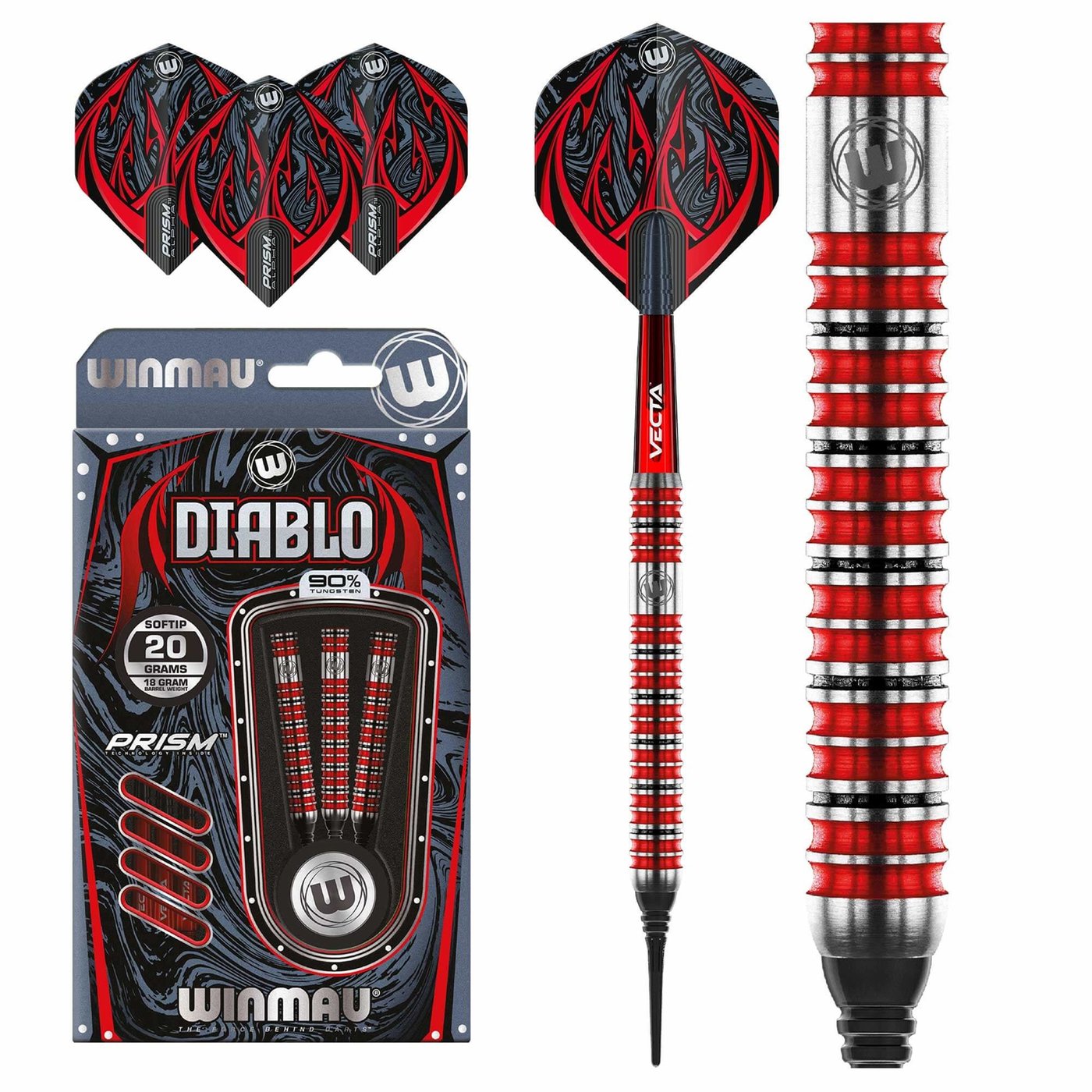 Winmau Diablo Parallel 90% - Softdarts