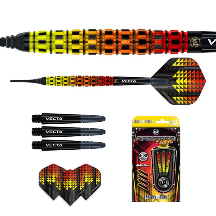 Winmau Firestorm Flame Torpedo 90% - Softdarts – Bild 3