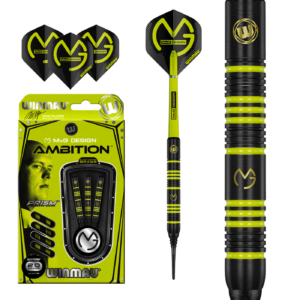Winmau Michael van Gerwen Ambition Black Coated Brass - Softdarts