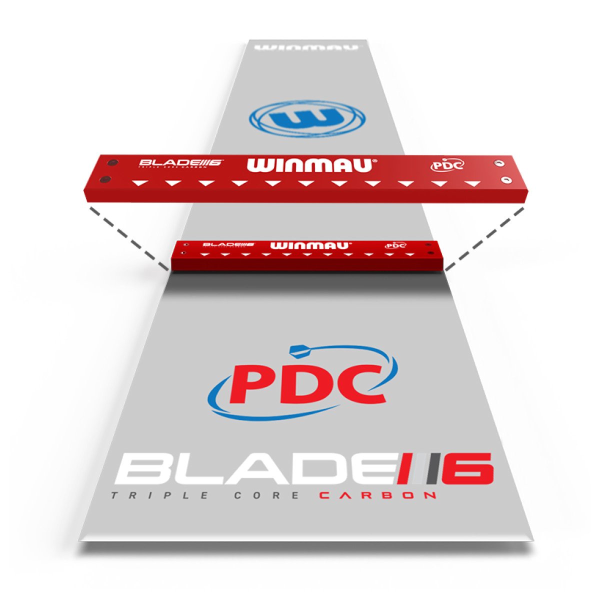 Winmau Clearzone PVC + Oche - Dartmatte – Bild 2
