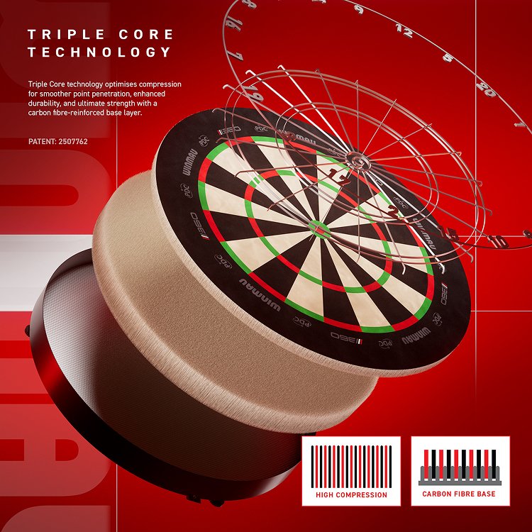 Winmau Blade 360 Triple Core - Dartscheibe – Bild 3