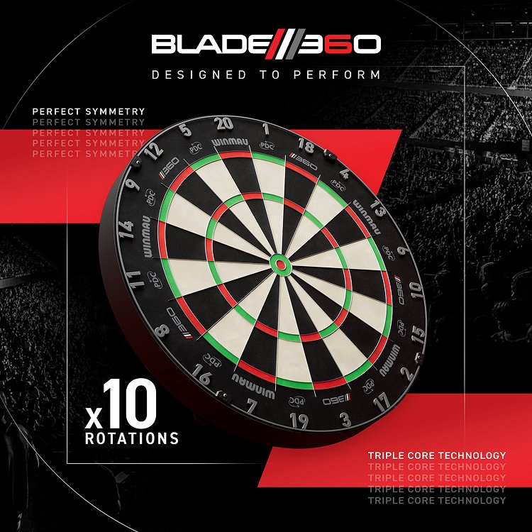 Winmau Blade 360 Triple Core - Dartscheibe – Bild 8