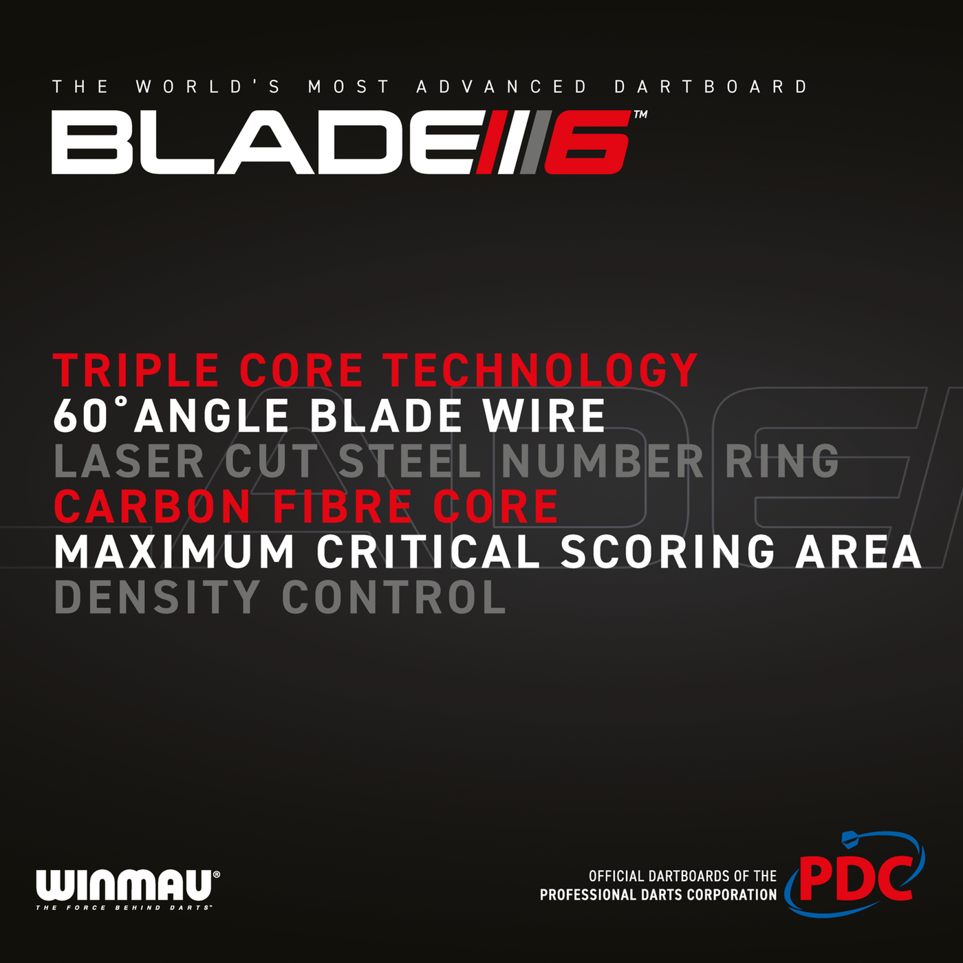 Winmau Blade X Triple Core - PDC - Premium-Dartscheibe – Bild 4