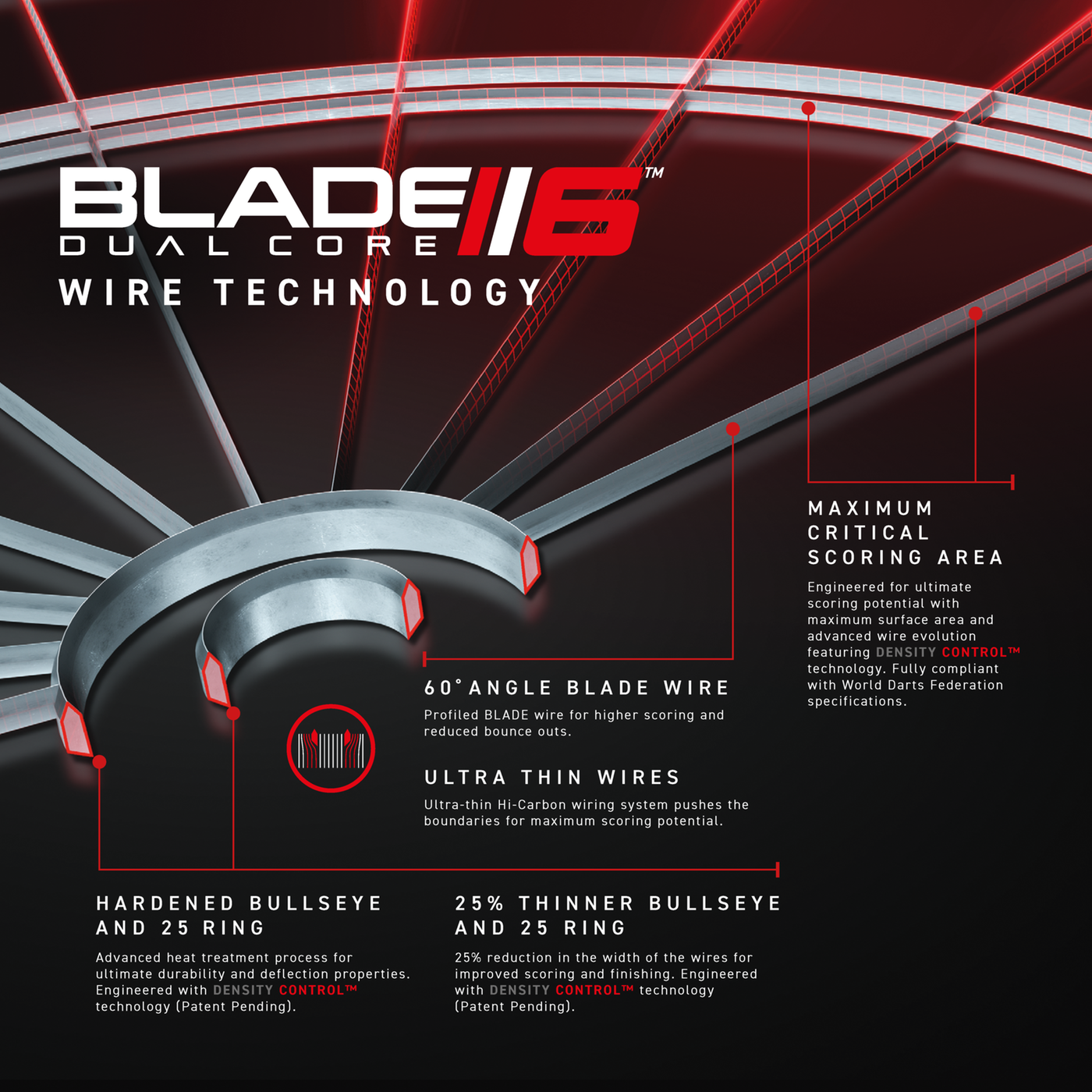Winmau Blade 6 Dual Core - Dartscheibe – Bild 5