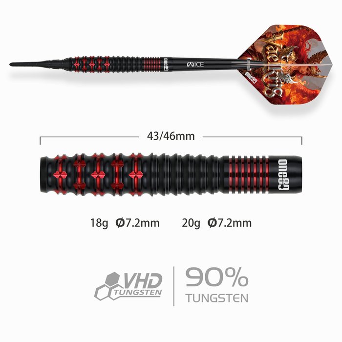 ONE80 Vaelkris V03 - Softdarts – Bild 3