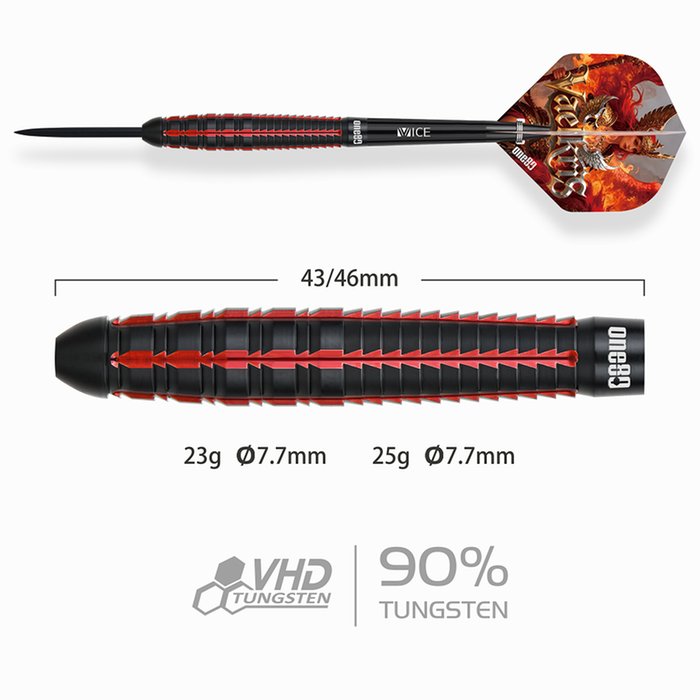 ONE80 Vaelkris V05 - Steeldarts – Bild 3