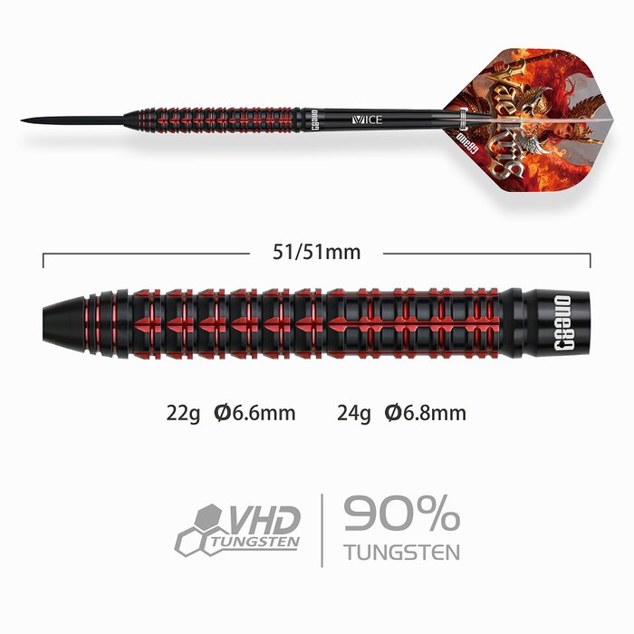 ONE80 Vaelkris V06 - Steeldarts – Bild 3