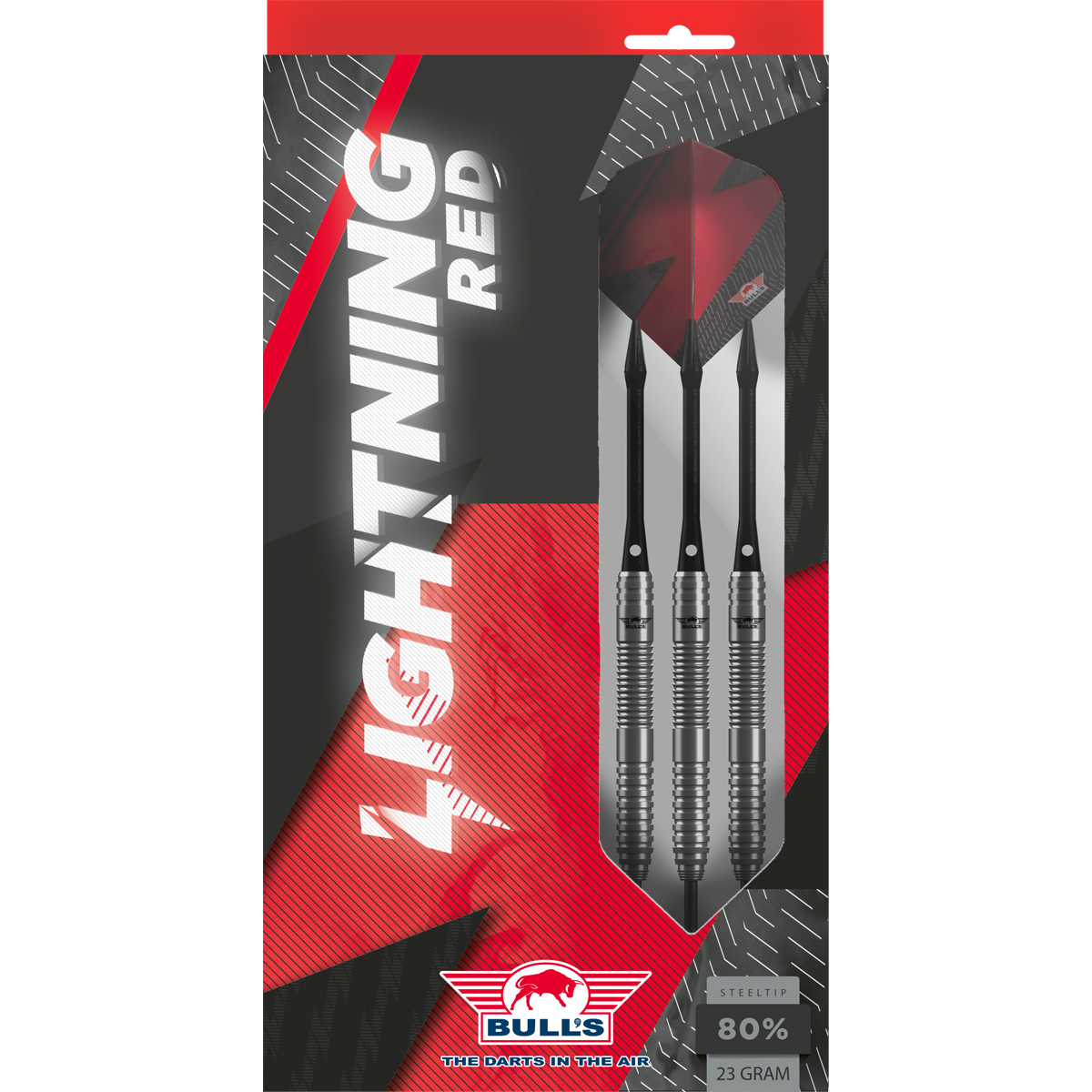 Bull's Lightning Red 80% - Steeldarts – Bild 6