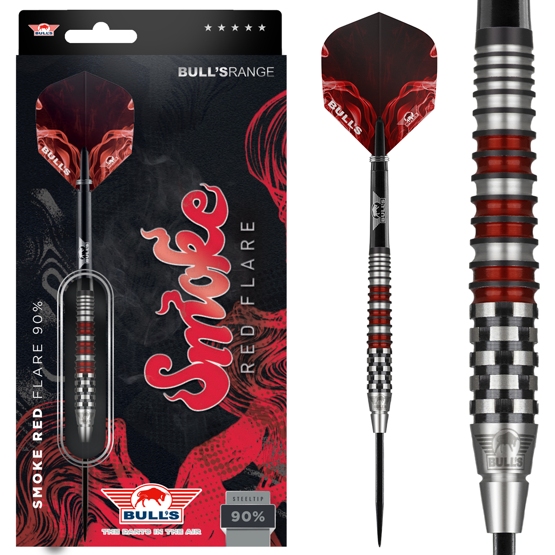 Bull's Smoke Red Flare 90% - Steeldarts