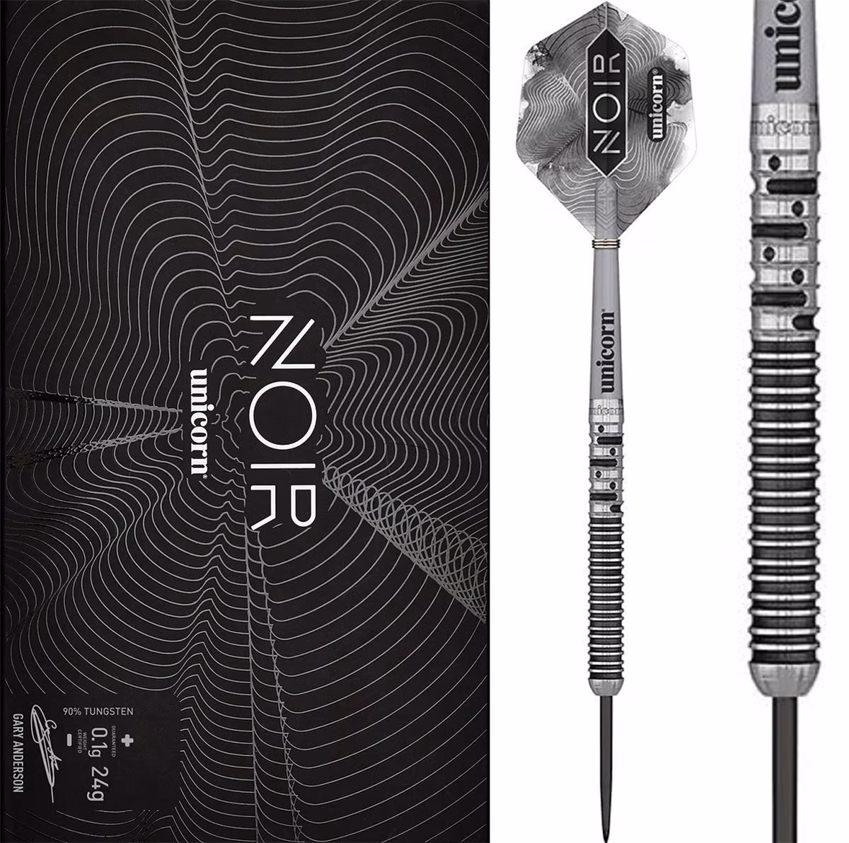 Unicorn Gary Anderson Noir Phase 5 90% - Steeldarts