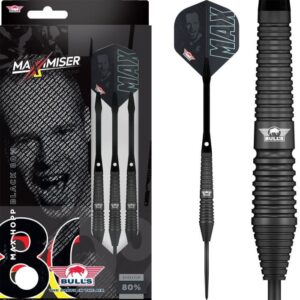 Bull's Max Hopp 80% Black -Steeldarts