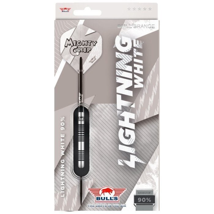 Bull's Lightning White 90% - Steeldarts – Bild 4