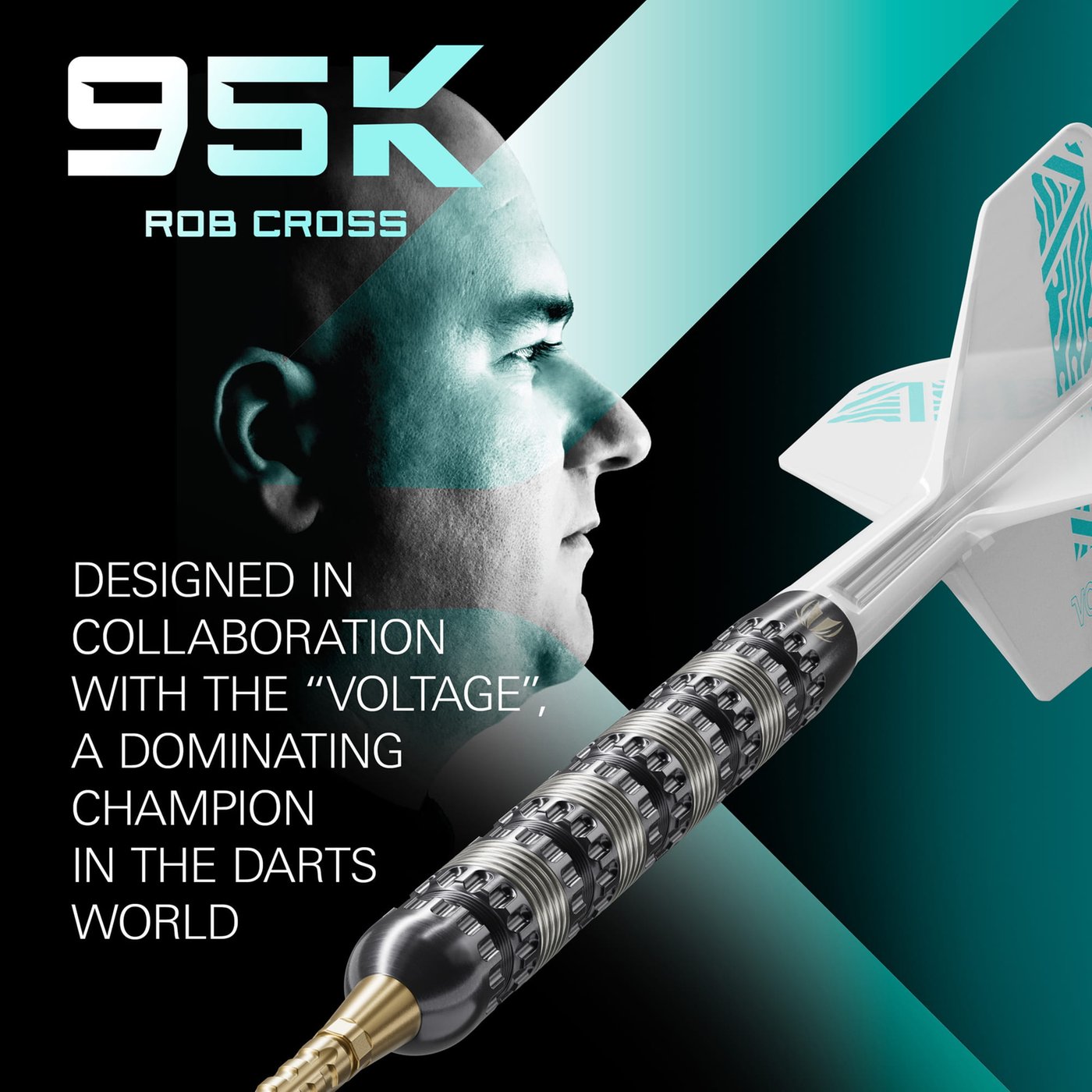 Target Rob Cross 95K Swiss Point 95% - Steeldarts – Bild 2