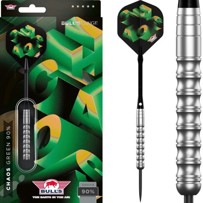 Bull's Chaos Green 90% - Steeldarts