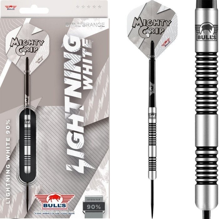 Bull's Lightning White 90% - Steeldarts