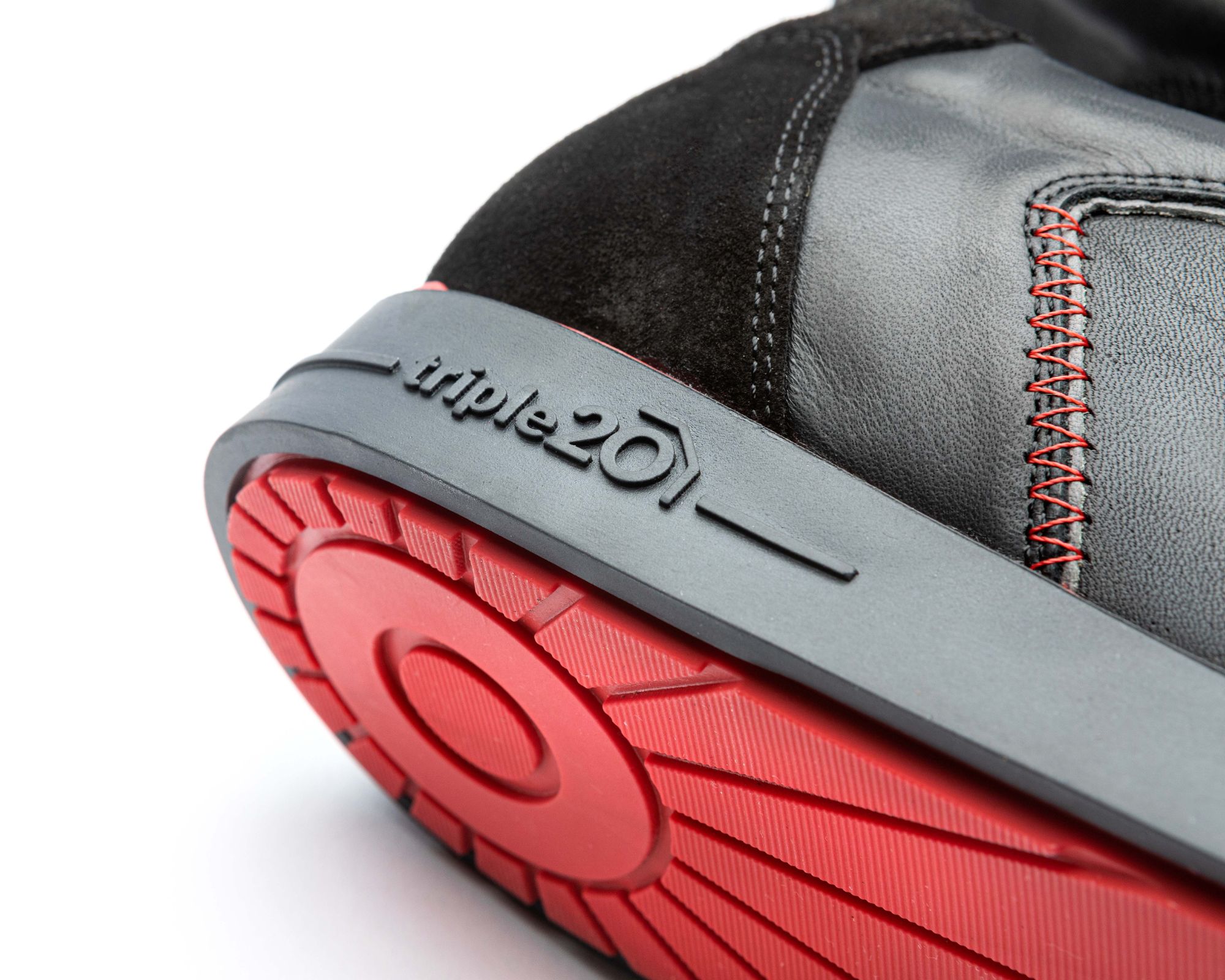 Triple20 Dartschuhe Leder - Schwarz/Rot – Bild 2