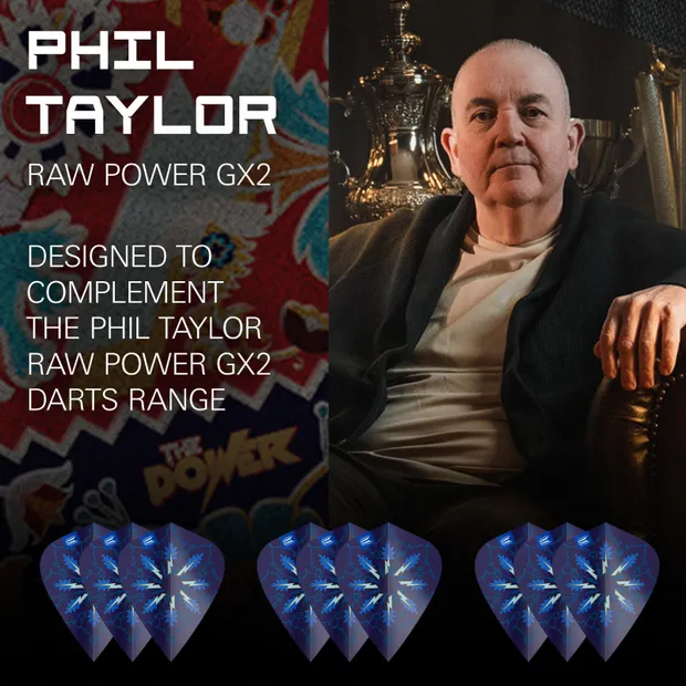 Target Phil Taylor Raw Power Gx2 Pro. Ultra Flights (3 Sets) – Bild 2