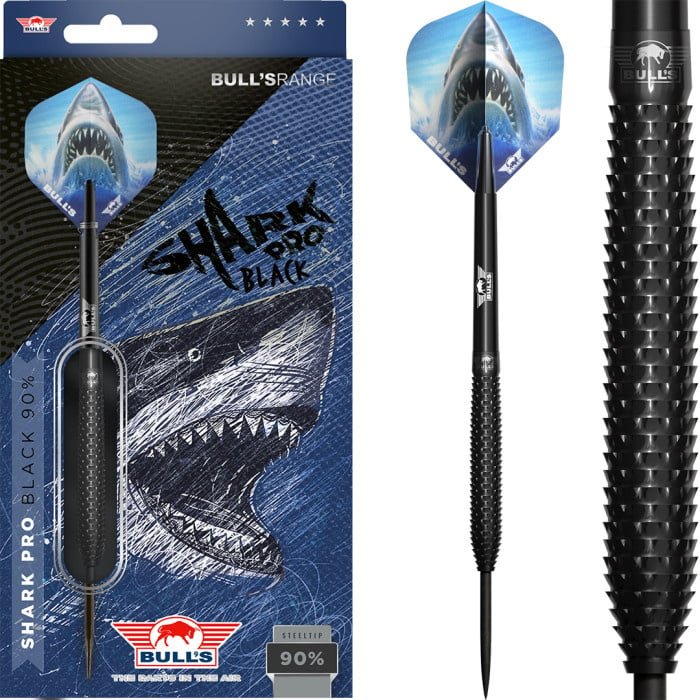 Bull's Shark Pro Black 90% - Steeldarts
